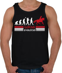 printfashion Lovas evolúció - Férfi atléta - Fekete (12701898)
