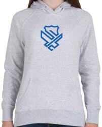 printfashion Police badge - Női kapucnis pulóver - Sport szürke (854234)