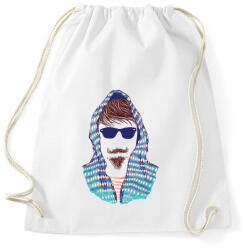 printfashion Hipszter - Sportzsák, Tornazsák - Fehér (50256)