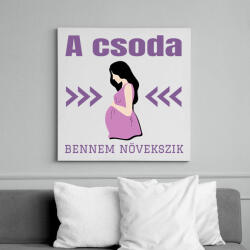 printfashion A csoda bennem növekszik - Vászonkép - Fehér (15729679)