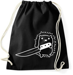 printfashion Süni késsel - Sportzsák, Tornazsák - Fekete (16326445)