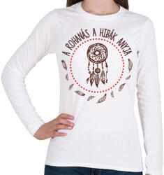 printfashion A rohanás - közmondás - Női hosszú ujjú póló - Fehér (7605163)
