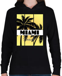 printfashion Miami - Női kapucnis pulóver - Fekete (4391194)