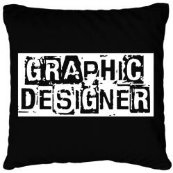 printfashion Graphic designer - Párnahuzat, Díszpárnahuzat - Fekete (12692403)