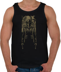 printfashion Gengszter koponya - Férfi atléta - Fekete (1047800)