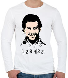 printfashion El Patron - Férfi hosszú ujjú póló - Fehér (2759460)