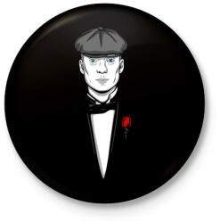 printfashion Peaky Blinders - Kitűző, hűtőmágnes - Fekete (3102702)