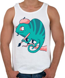 printfashion Kaméleon Picasso - Férfi atléta - Fehér (2135467)