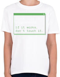 printfashion Fejlesztő mottó - Gyerek póló - Fehér (14025218)