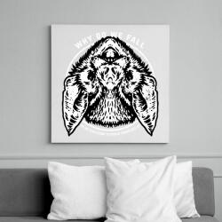 printfashion Azért zuhanunk a mélybe, hogy megtanuljunk kimászni belőle. - Vászonkép - Fehér (6622140)