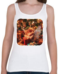 printfashion Karácsonyi angyal - Női atléta - Fehér (14985071)