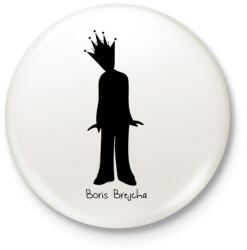 printfashion Boris Brejcha - Kitűző, hűtőmágnes - Fehér (3081684)