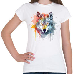printfashion Farkas - Női póló - Fehér (16079704)