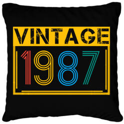 printfashion 1987 - Párnahuzat, Díszpárnahuzat - Fekete (13133900)