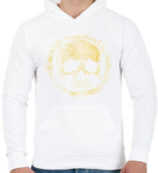 printfashion Koponya - Férfi kapucnis pulóver - Fehér (4074918)