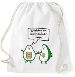 printfashion Working on my summer body - Sportzsák, Tornazsák - Fehér (2467389)