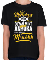 printfashion Mercis Anyuka - Gyerek póló - Fekete (4820633)