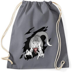 printfashion Indominus rex - Sportzsák, Tornazsák - Grafitszürke (14227531)