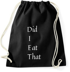 printfashion DIET - Did I Eat That - Sportzsák, Tornazsák - Fekete (2464455)