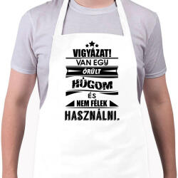 printfashion Van egy őrült húgom és. . . - Kötény - Fehér (4903634)