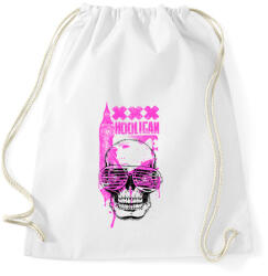 printfashion Hooligan Pink Skull - Sportzsák, Tornazsák - Fehér (1786283)