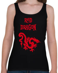 printfashion red dragon2 - Női atléta - Fekete (1478312)
