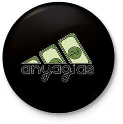 printfashion adidas anyagias - Kitűző, hűtőmágnes - Fekete (14969544)