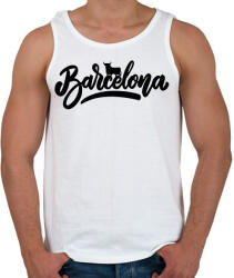 printfashion Barcelona 1 - Férfi atléta - Fehér (12566697)