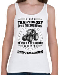 printfashion TRAKTOROS SZÜLINAP - Szeptember - Női atléta - Fehér (2645319)