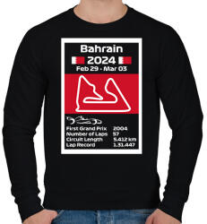 printfashion Bahrain Grand Prix 2024 - Férfi pulóver - Fekete (15669843)