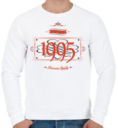 printfashion since-1995-red-black - Férfi pulóver - Fehér (532278)