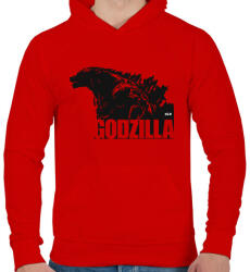 printfashion Szörnyeteg - Férfi kapucnis pulóver - Piros (2301493)