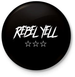 printfashion REBEL YELL 3 - Kitűző, hűtőmágnes - Fekete (11351534)
