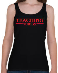 printfashion Teaching things - Női atléta - Fekete (8591698)