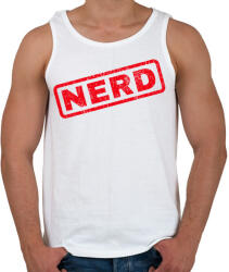 printfashion NERD - Férfi atléta - Fehér (3902508)