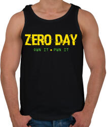 printfashion Zero day - 0day - Férfi atléta - Fekete (3530512)