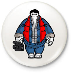 printfashion Kövér Marty - Kitűző, hűtőmágnes - Fehér (3073896)