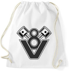 printfashion V8 Engine - Sportzsák, Tornazsák - Fehér (1661248)