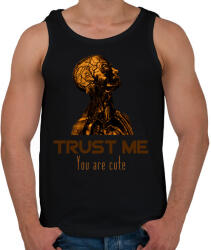 printfashion Trust me You are cute - Férfi atléta - Fekete (16056480)
