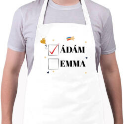 printfashion Iker baba - Névvel - Kötény - Fehér (10921891)