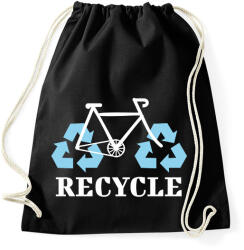 printfashion Recycle - Sportzsák, Tornazsák - Fekete (7430703)