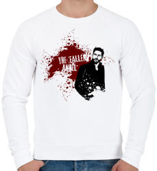 printfashion Lucifer - Férfi pulóver - Fehér (2749137)