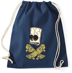 printfashion Gördeszkás halála - Sportzsák, Tornazsák - Sötétkék (99190)