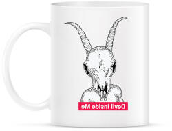 printfashion Devil inside me (tükörben olvasható felirat) - Bögre - Fehér (2327602)