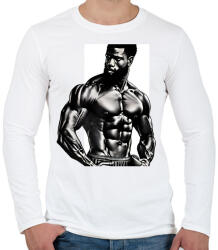 printfashion Gym 01 - Férfi hosszú ujjú póló - Fehér (12351078)