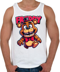 printfashion Freddy Fazbear - Férfi atléta - Fehér (14935497)