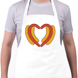 printfashion Hotdog szív - Kötény - Fehér (6105988)