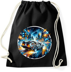 printfashion DeLorean - Vissza a jövőbe - Sportzsák, Tornazsák - Fekete (15390430)