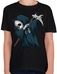 printfashion Kaszás dabbing - Gyerek póló - Fekete (5544357)