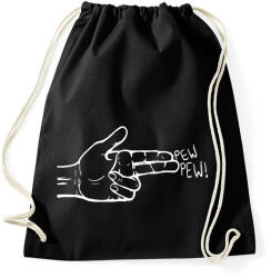 printfashion Kézfegyver - Sportzsák, Tornazsák - Fekete (1276160)